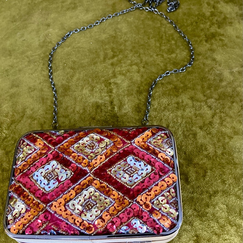 Colorful Sequin Clutch Bag